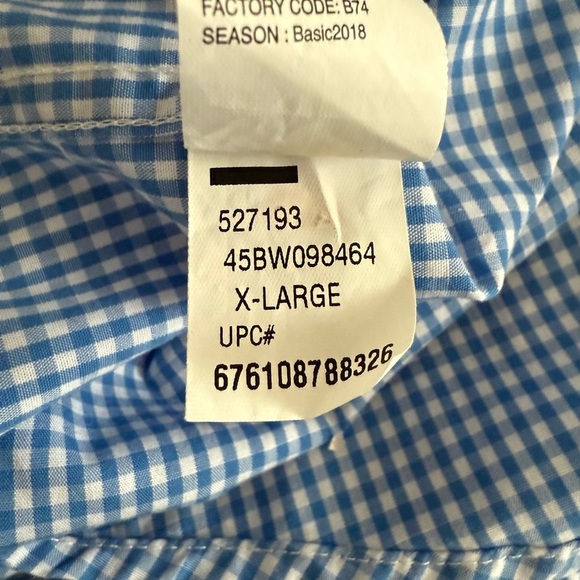 Izod Gingham Shirt - Picture 9 of 9